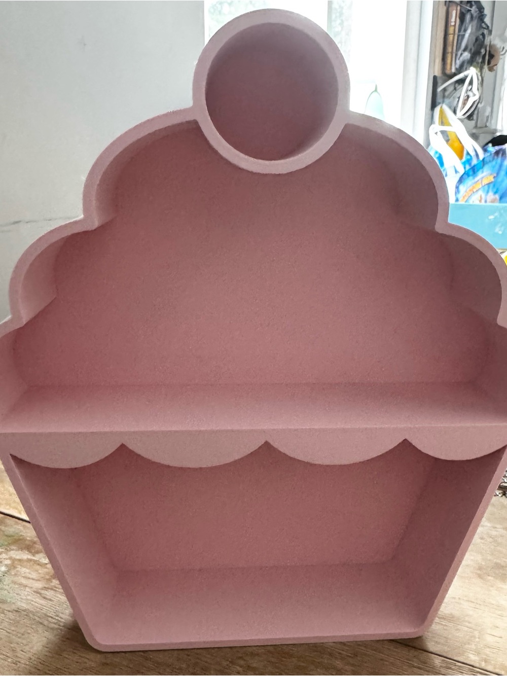 Pink Cupcake-Shaped Display Shelf